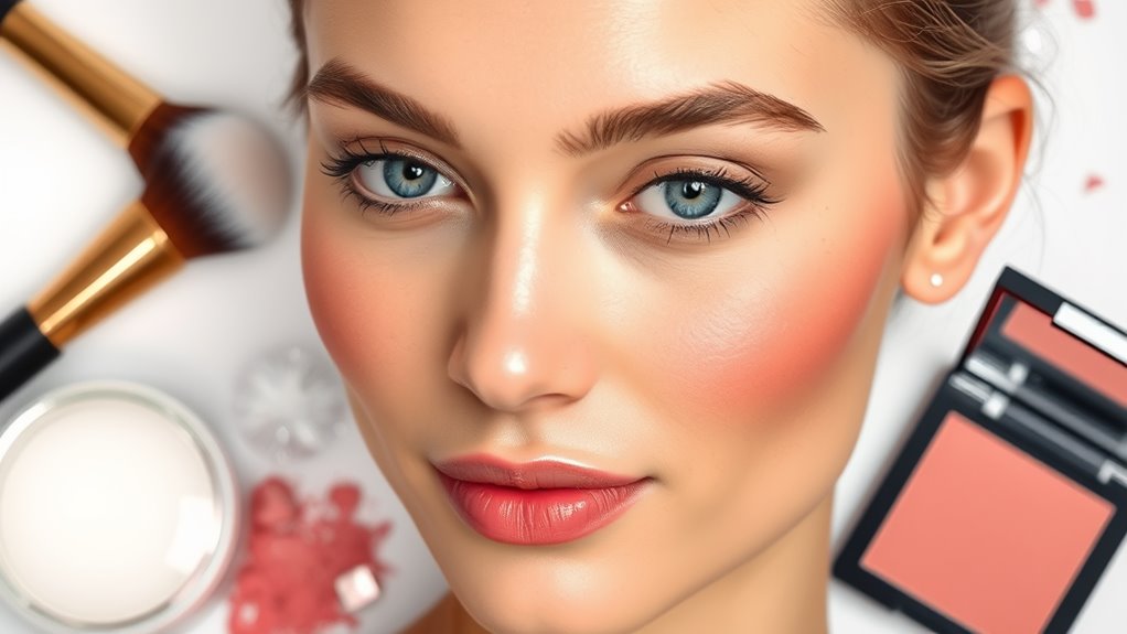 blush tips for oily skin