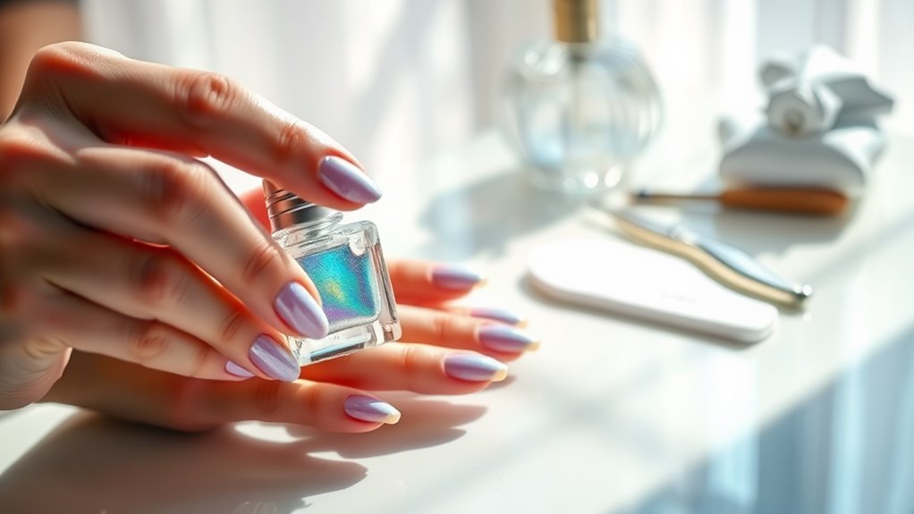 holographic nail polish tutorial