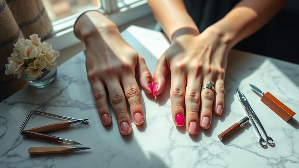 regular manicures promote nail health