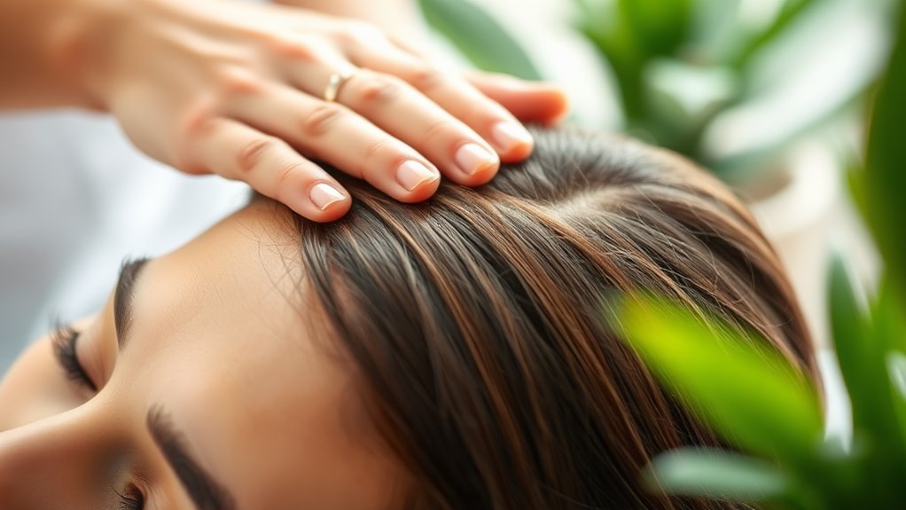 scalp massage improves hair