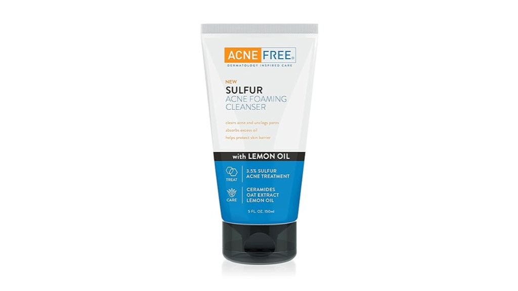 acne foaming cleanser product