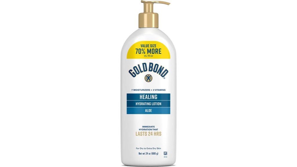 aloe infused healing lotion