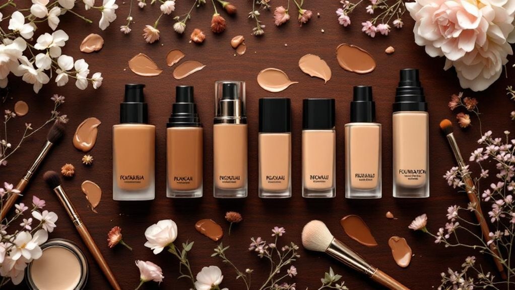diverse skin tone foundations
