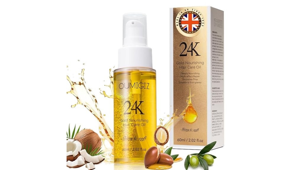 gold hair oil serum