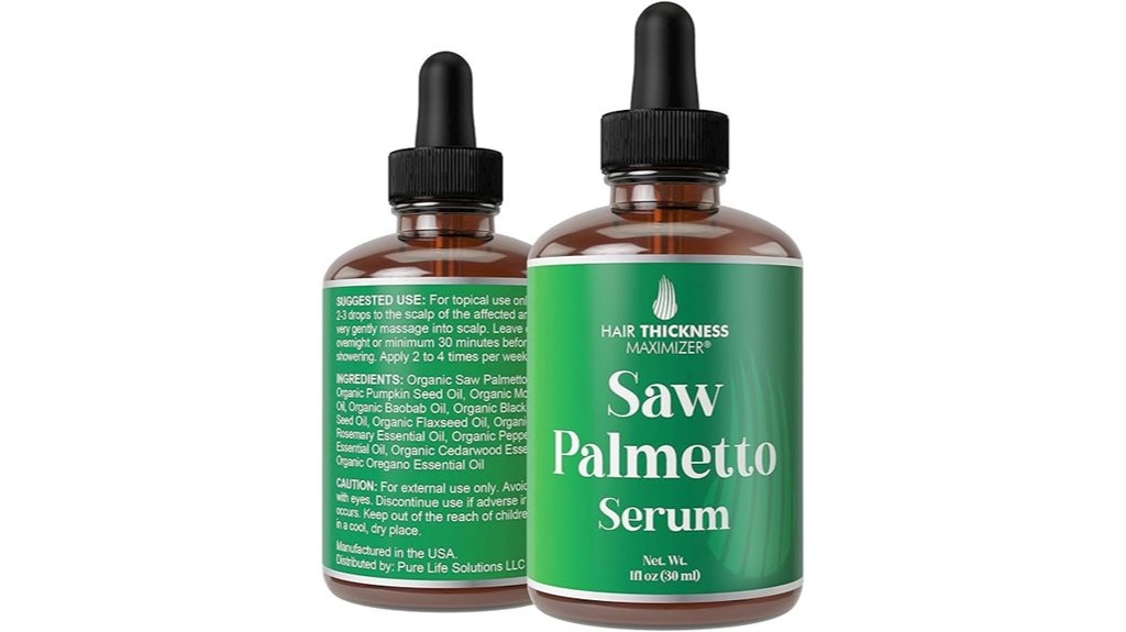 saw palmetto hair serum