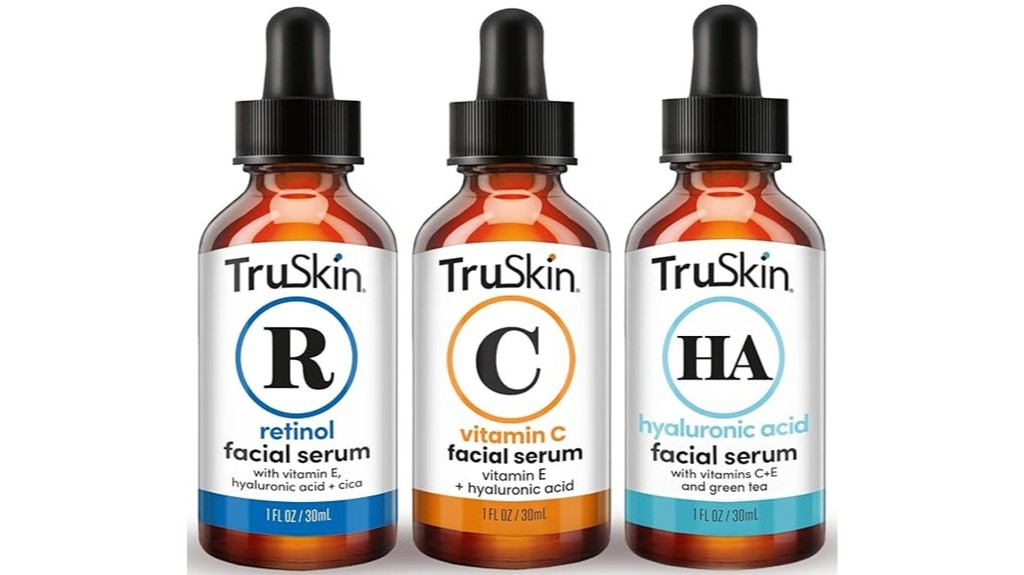 serum trio for skincare