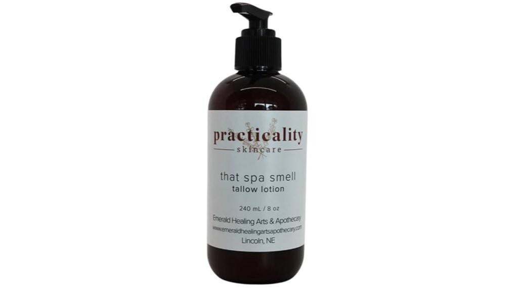 spa scented tallow lotion