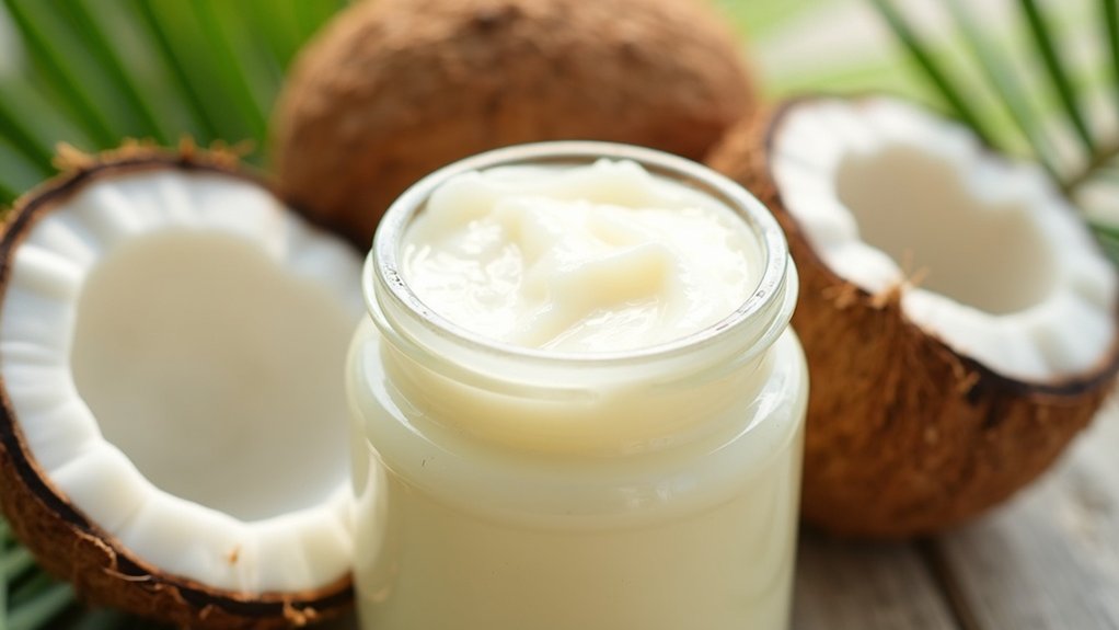 coconut oil deeply moisturizes