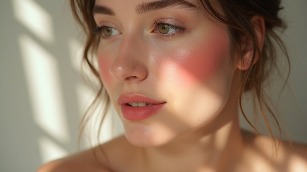 colorful blush and lip tint