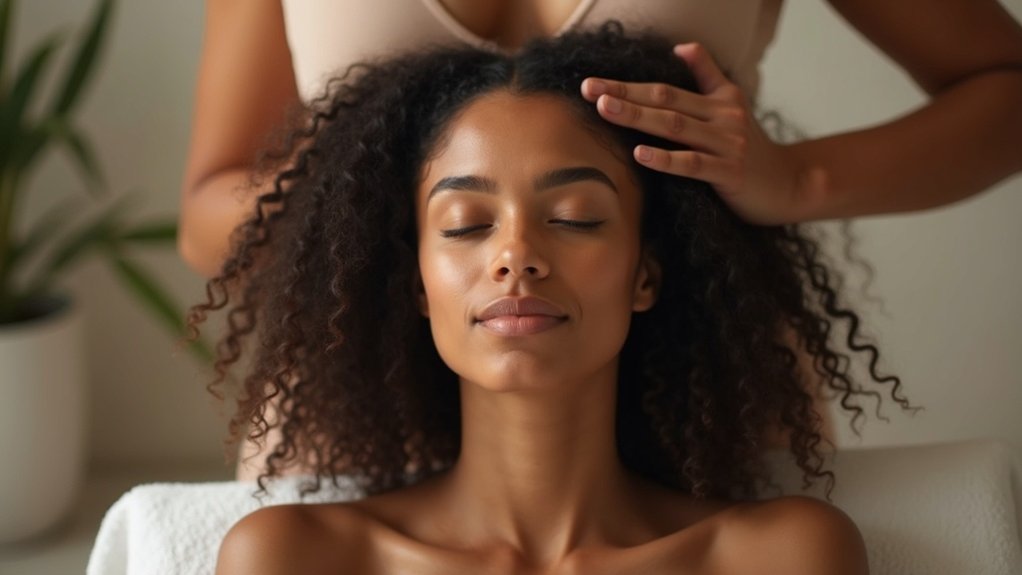 regular scalp massages promote growth