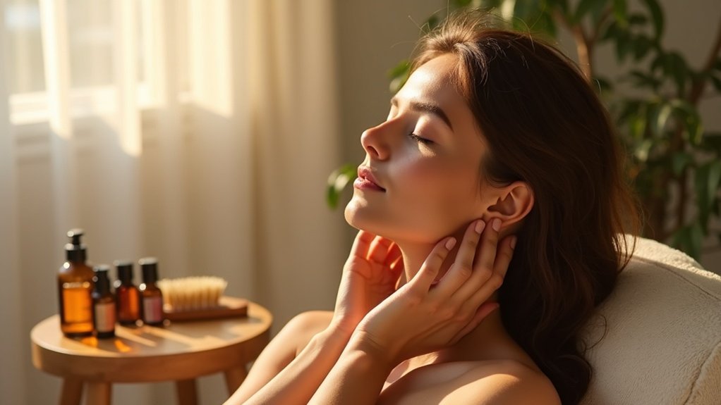 scalp massage enhances well being